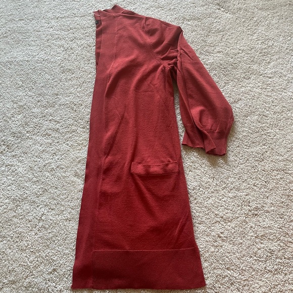 Burnt orange sweater/cardigan - Picture 3 of 8